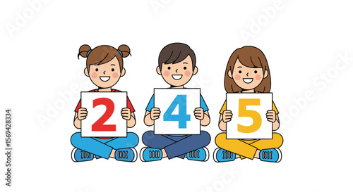 Children learning numbers counting education early childhood development fun activities growing up smart kids