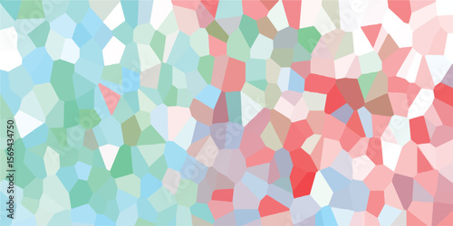 Abstract mosaic background featuring a gradient of pastel colors forming a visually engaging and modern geometric pattern suitable for various design applications