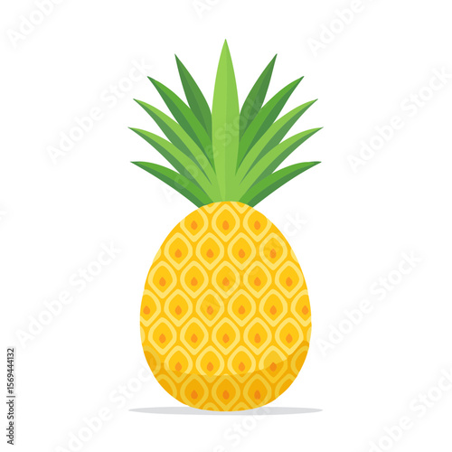 Pineapple Icon Isolated on a Transparent Background