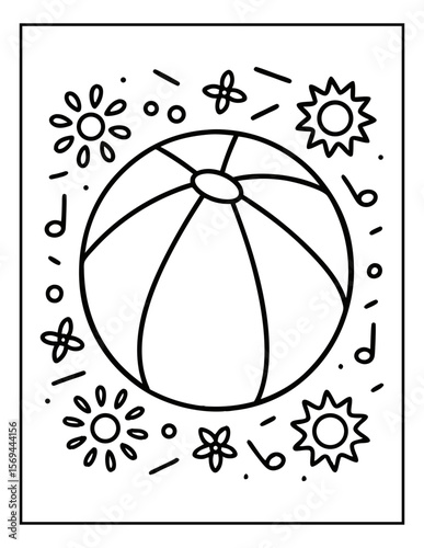 vector illustration of a coloring page for kids