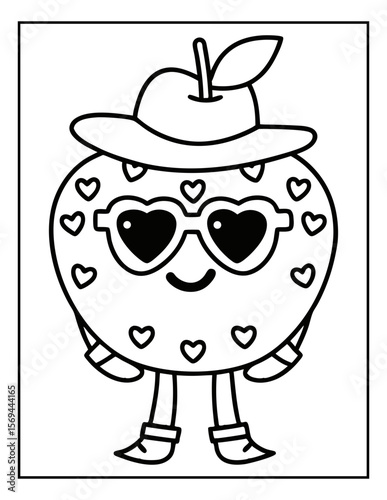vector illustration of a coloring page for kids
