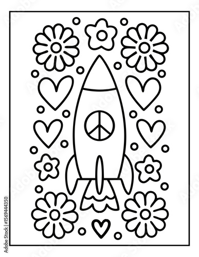 vector illustration of a coloring page for kids