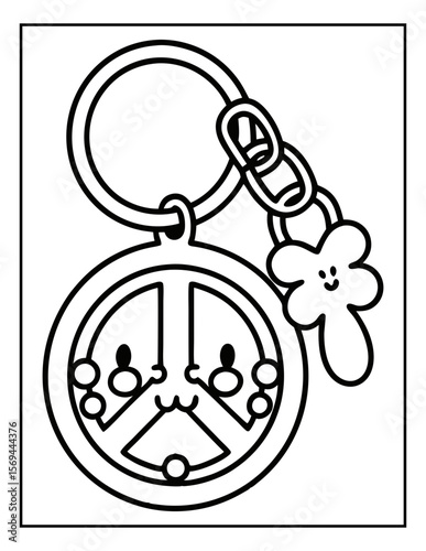 vector illustration of a coloring page for kids