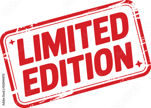 Limited Edition Red Grunge Stamp - Exclusive Product Badge