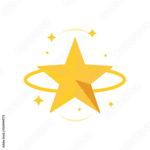 Glowing Ring Surrounding Star
