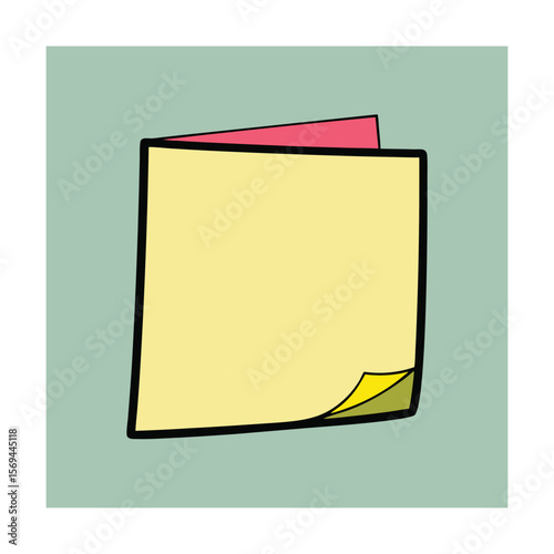 Folded Corner Sticky Note Icon
