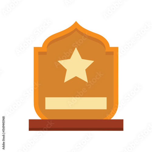 Wall Plaque with Star Inlay Design