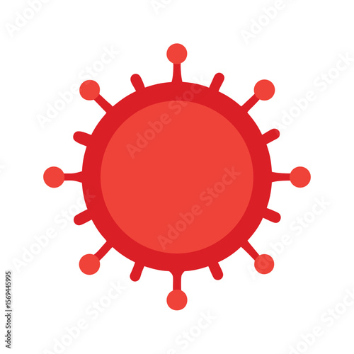 Virus Icon with Circular Placeholder