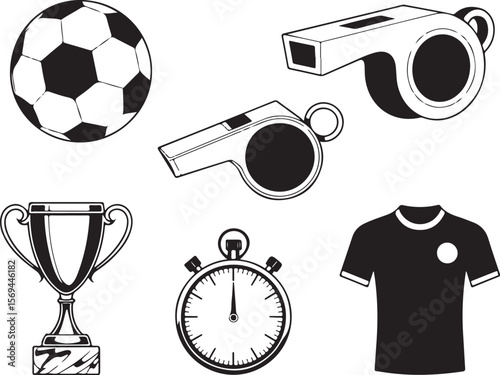 Fitness & Game Icon Set for Design

