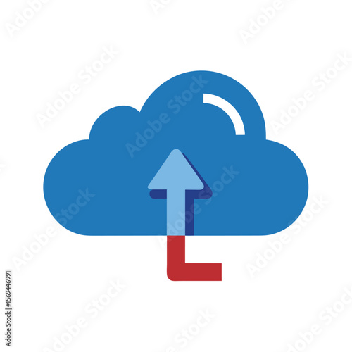 Cloud Upload Icon for Online Storage
