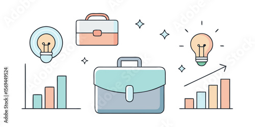 Dual-tone business briefcase in orange and blue shades with sparkles.