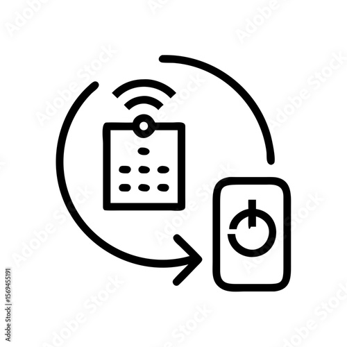 An illustration depicting a modern, simplified remote control system, showcasing the essence of technology and connectivity. The image captures the ease of use and functionality of the system.