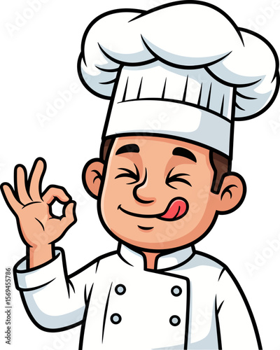 Chef is making delicious food with perfect gesture