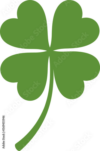 Four Leaf Clover Symbol of Good Fortune and Luck