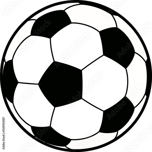 Classic Soccer Ball Design for Sports Enthusiasts