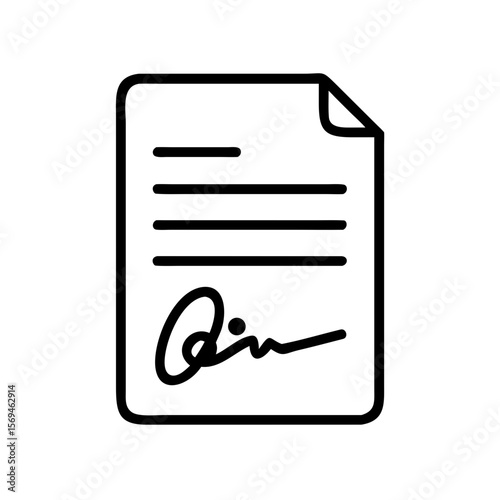 Editable Line Document Icons Set – File, Report, Checklist, Folder, Text, and Data Management Vector Symbols