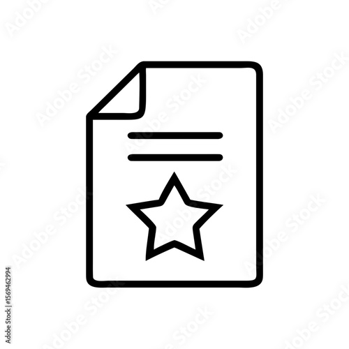 Editable Line Document Icons Set – File, Report, Checklist, Folder, Text, and Data Management Vector Symbols