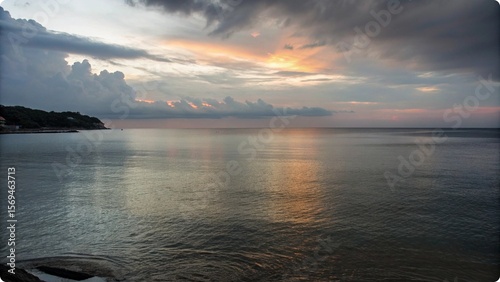 Golden Hour Light on the Sea