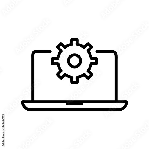 Web Development Editable Line Icons Set – Minimal Stroke Style Symbols for Coding, UI/UX, Responsive Design, API, and Software Tools