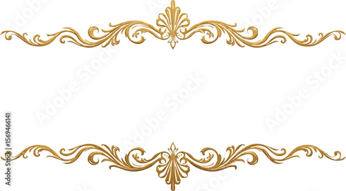 Create a kinds of deferent Luxury gold calligraphy swirl ornaments design element vector set. vector art with white background.