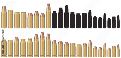 Various Cartridge Types Illustrated