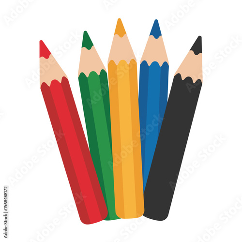 Colorful Pencils Illustration