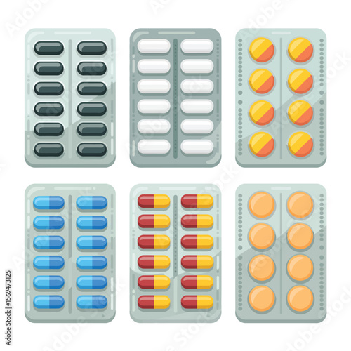 Different Types of Medicine Pill Packs