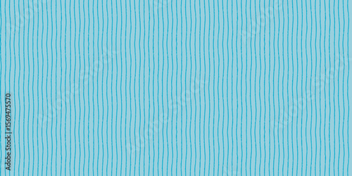Soft blue striped seamless pattern with hand drawn thin pencil textured blue lines. Horizontal background with sketchy scribble stripes in light blue colors.