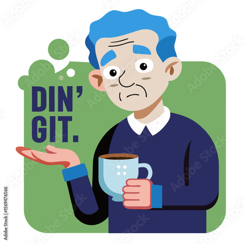 vector illustration of a doctor holding a glass of milk