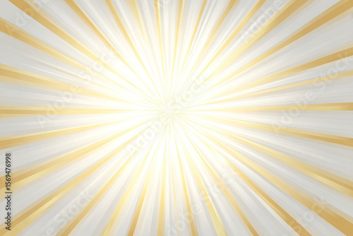 Radiating golden rays of light
