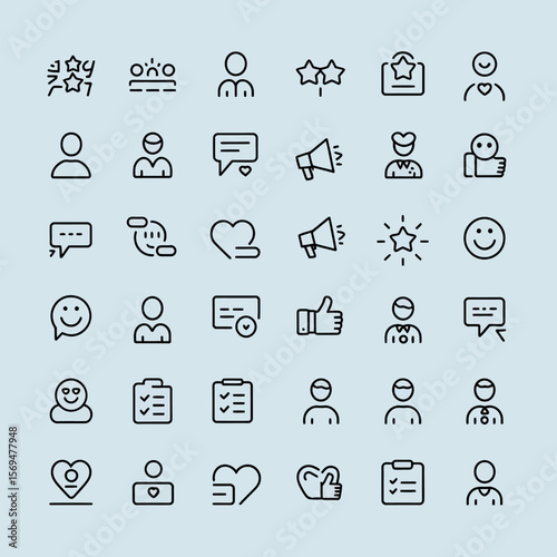 Minimalist Line Art Collection 40 Simple Graphic Elements for Design Projects