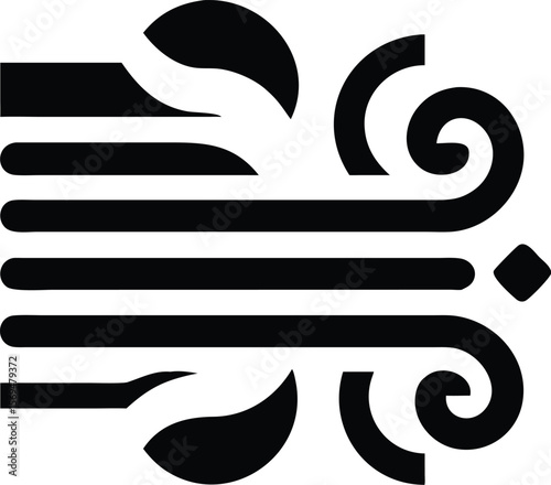 Abstract wind icon