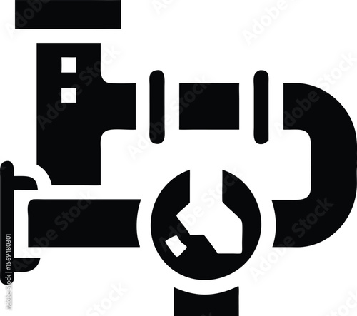 Plumbing system repair icon
