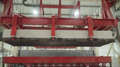 The metal grips of the automatic line