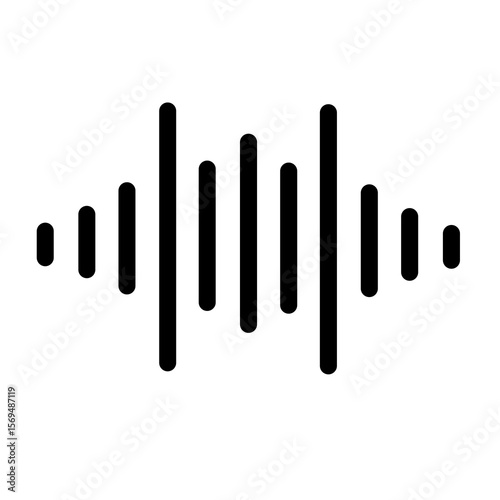 Sound Wave Signal Audio Icon Element
