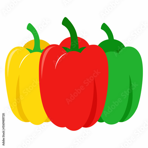 red and yellow peppers