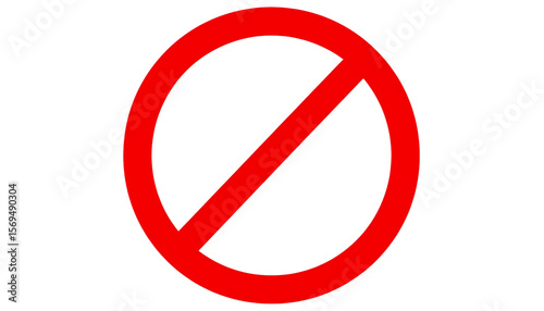 Free Download Prohibited Symbol Isolated on White Background - GFXLoad