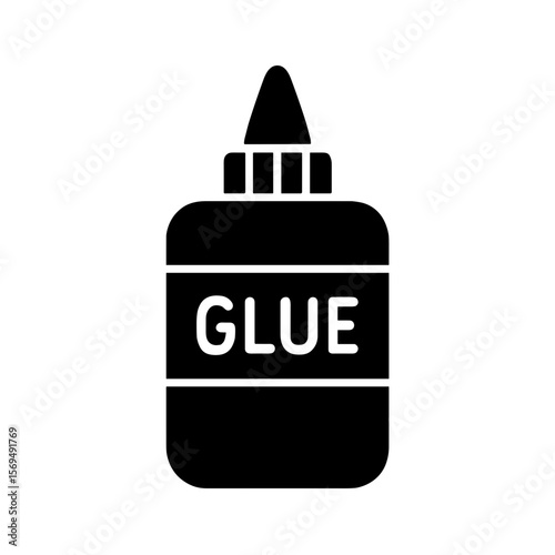 Glue bottle icon representing adhesion and crafting – filled