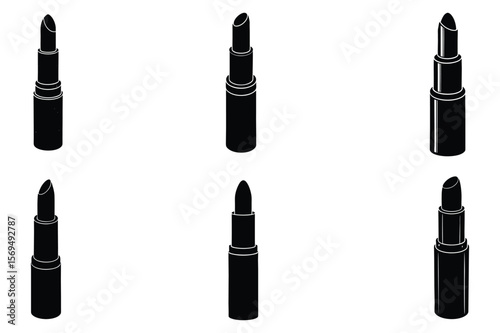 Collection of Stylish Lipstick Icons Perfect for Beauty and Makeup Designs