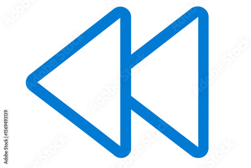 Vector Illustration of Rewind Button Icon