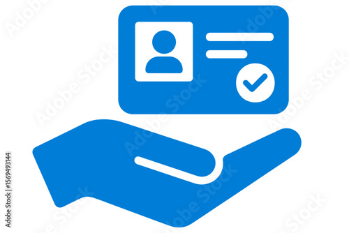Vector Illustration of Digital Identity Verification Icon