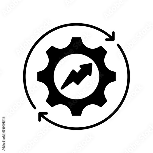 Optimization glyph icon