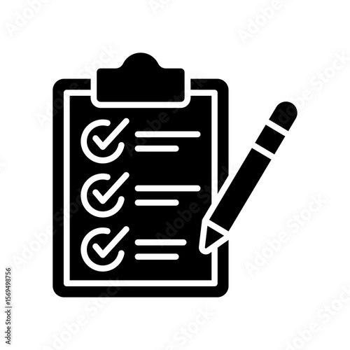 Evaluation glyph icon