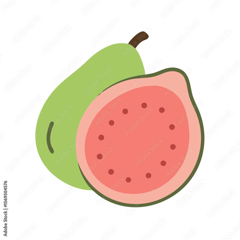 Obraz premium illustration of a slice of watermelon