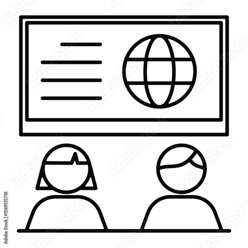 News Announcer  Icon Element For Design