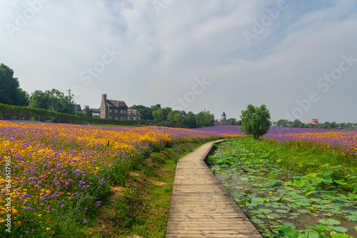 Wuhan Hua Bo Hui Scenic Spot Spring Scenery