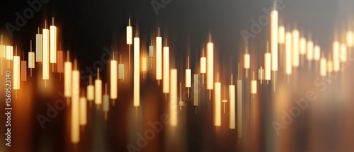 Premium Gold Price Chart with Glowing Graph Overlays Modern Financial Market Analysis for Professional Investment Marketing and Digital Trading Content