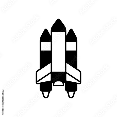Launching Shuttle Space Liftoff Fill Icon