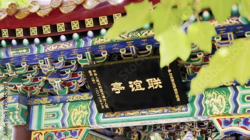 Chinese Pagoda Through The Leaves