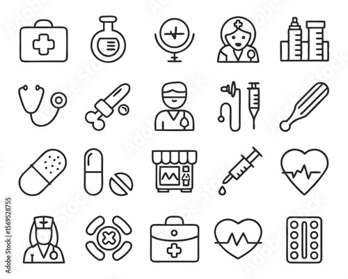 health related icons featuring medical symbols too 4.svg